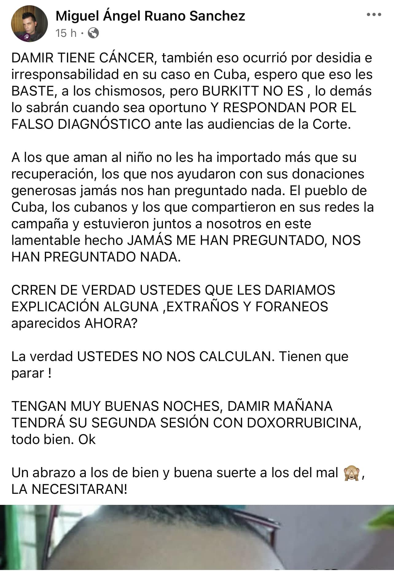 Publicación sobre diagnóstico y tratamiento de cáncer infantil.