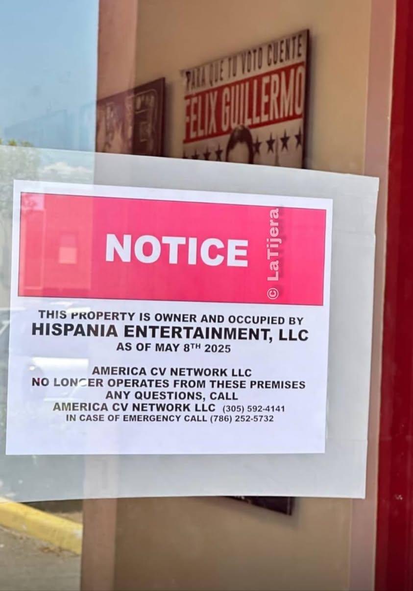 Aviso cambio de propietario en local comercial.