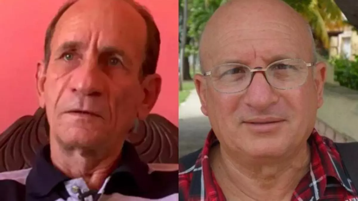 Dos hombres adultos, uno con gafas y camisa a cuadros