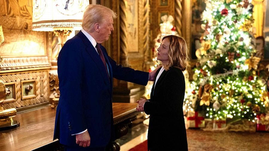 Giorgia Meloni se reúne con Donald Trump antes de recibir a Joe Biden en Roma