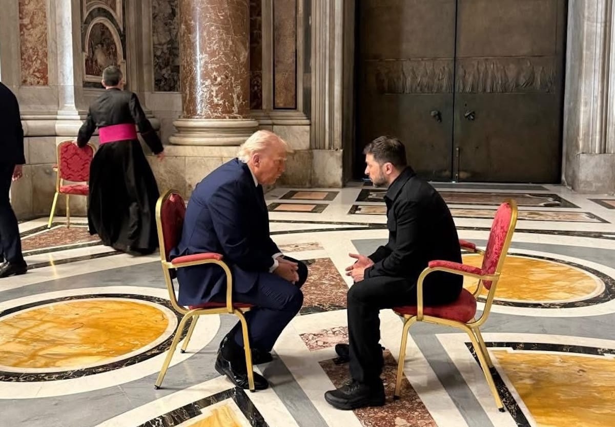 Zelenski analiza con Macron y Starmer el diálogo sostenido con Trump en Roma