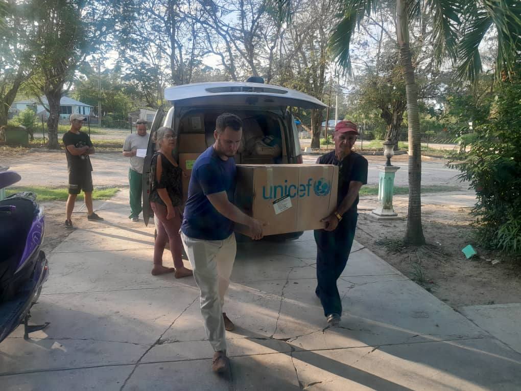 UNICEF ENTREGA INSUMOS MÉDICOS A HOLGUÍN TRAS EL PASO DEL HURACÁN MELISSA