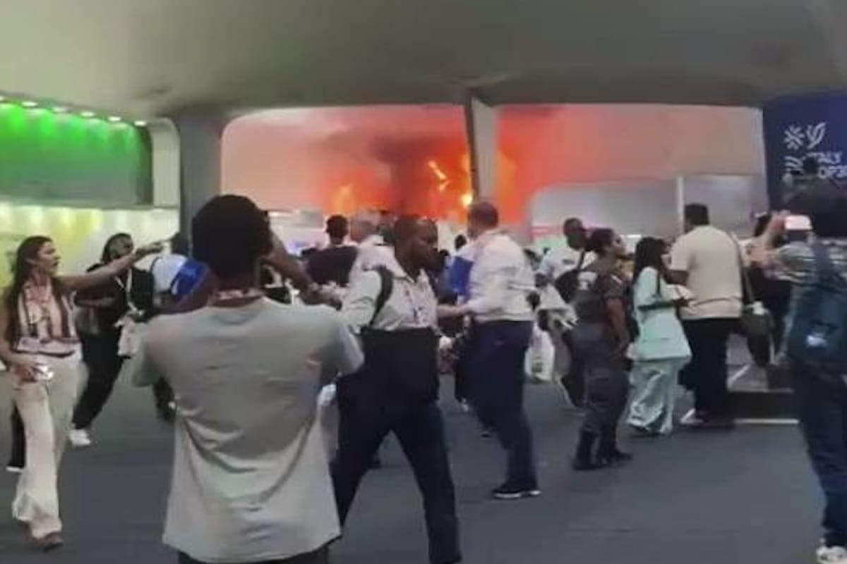 INCENDIO OBLIGA A EVACUAR UN PABELLÓN DE LA COP30 EN BELÉM: EQUIPOS DE EMERGENCIA ACTUAN EN ZONA DE MÁXIMA SEGURIDAD