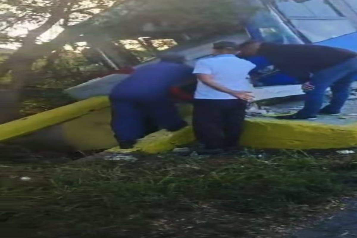 Accidente de tránsito en puente ferroviario de Guanabacoa deja solo daños materiales