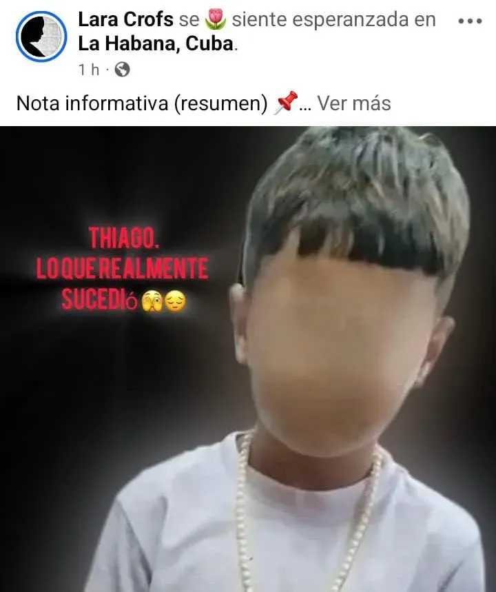 Avanzan las investigaciones sobre la muerte del niño Thiago en Artemisa