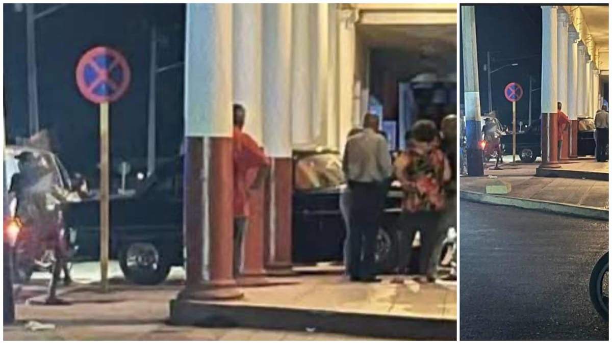 Un automóvil invade el portal de una tienda en Jagüey Grande sin dejar heridos