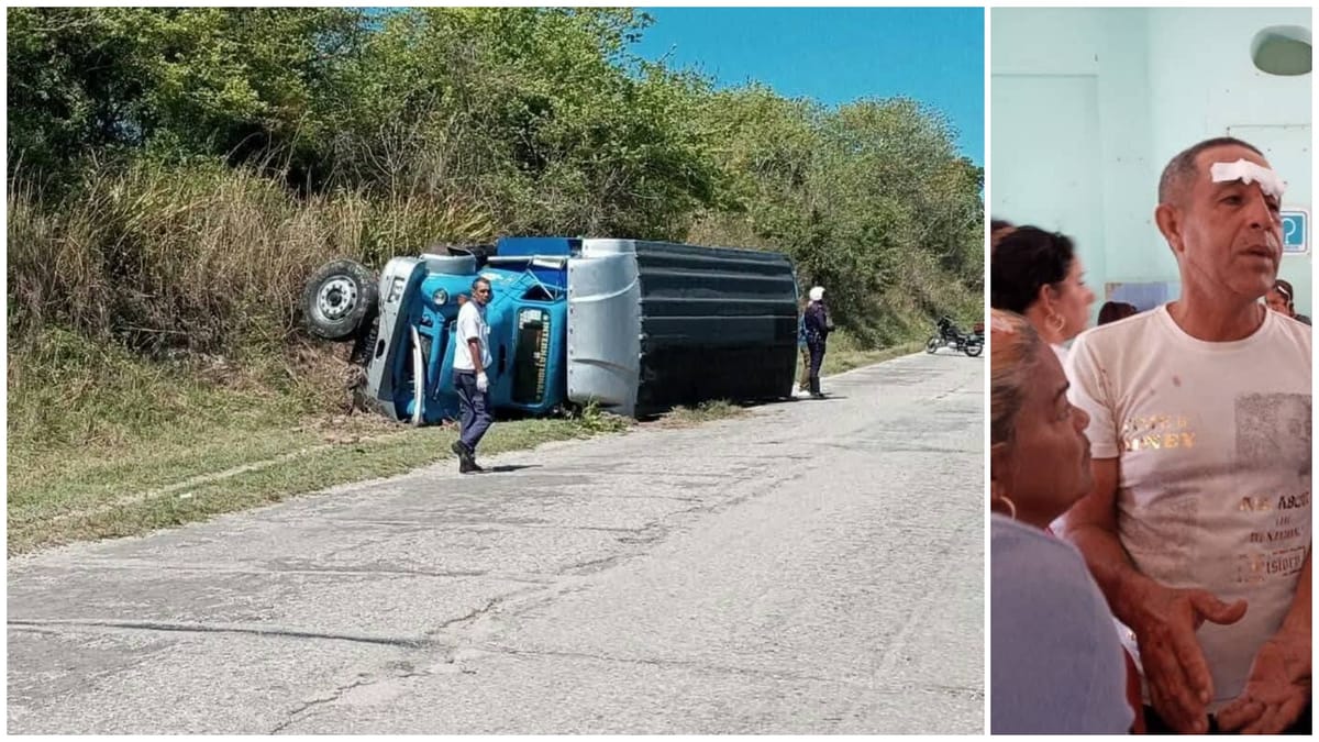 Camión de transporte se vuelca en Palma Soriano: 19 personas resultan heridas sin víctimas fatales