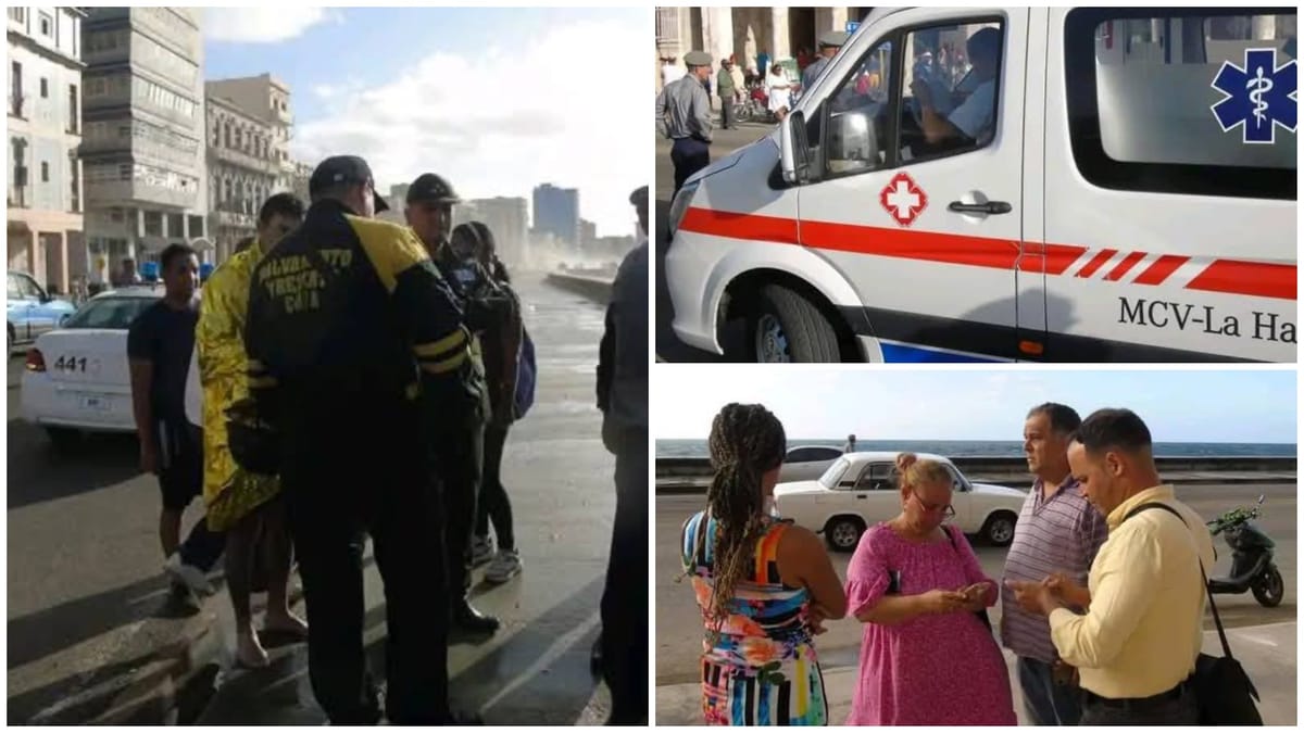 Continúa la búsqueda de un joven desaparecido en el malecón de La Habana
