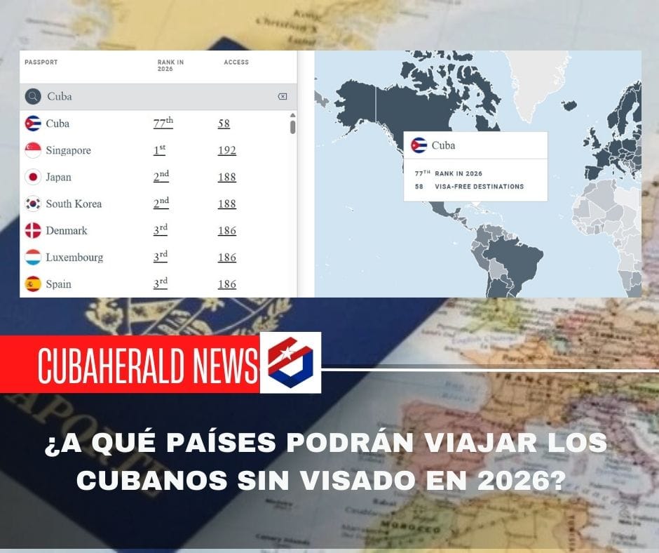 ¿A qué países podrán viajar los cubanos sin visado en 2026?