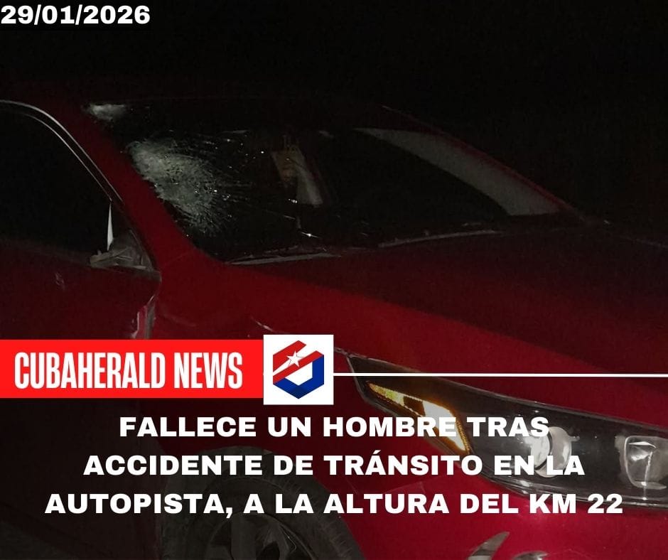 Fallece un hombre tras accidente de tránsito en la autopista, a la altura del km 22