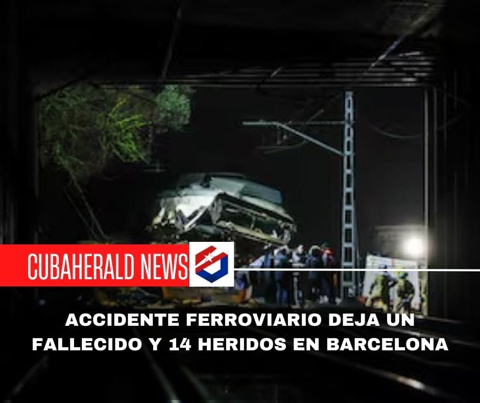 Nuevo Accidente ferroviario deja un fallecido y 14 heridos en Barcelona