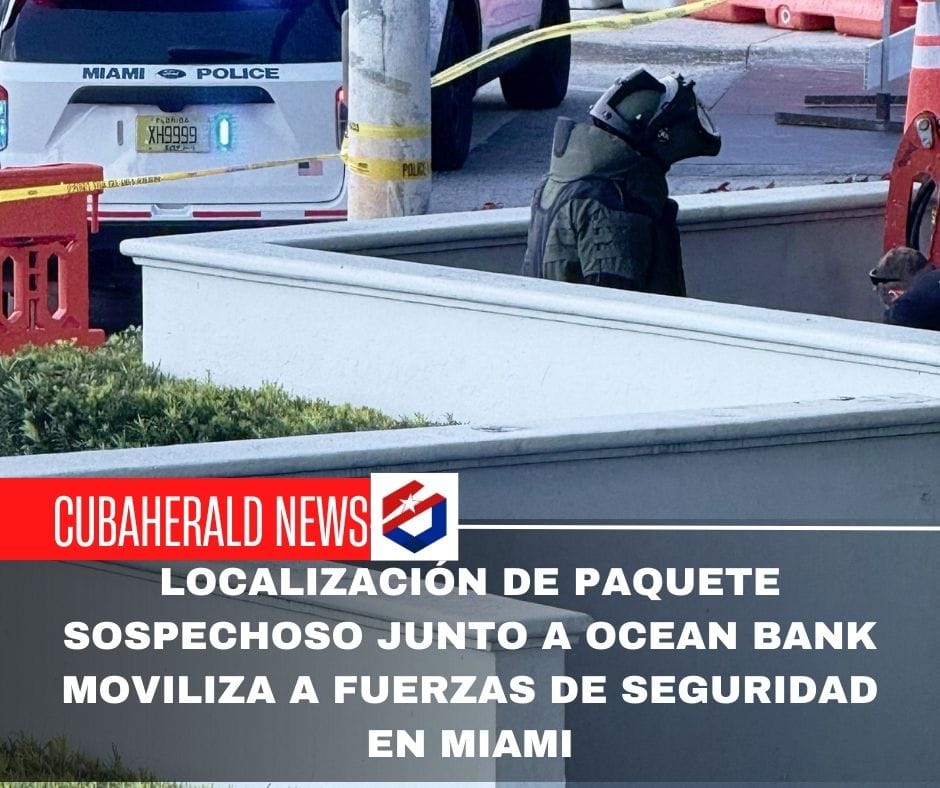 Localización de paquete sospechoso junto a Ocean Bank moviliza a fuerzas de seguridad en Miami
