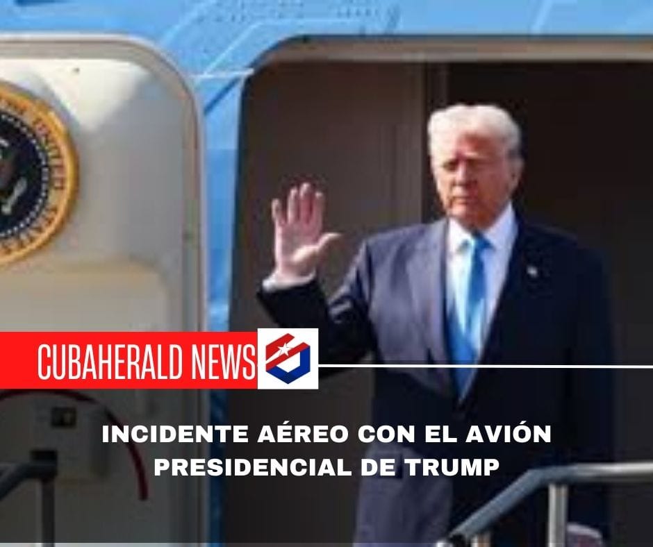 Incidente aéreo con el avión presidencial de Trump