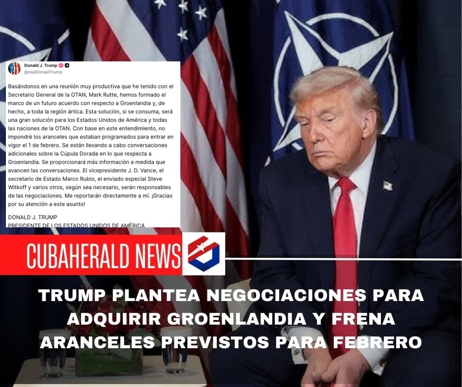 Trump plantea negociaciones para adquirir Groenlandia y frena aranceles previstos para febrero
