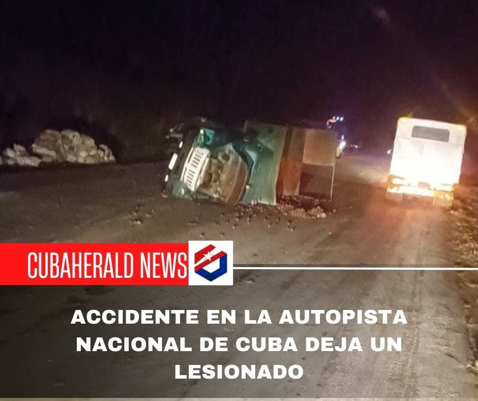 Accidente en la autopista nacional deja un lesionado