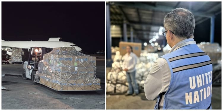 Llega a Cuba cargamento de insumos médicos enviado por Naciones Unidas tras el paso del huracán Melissa