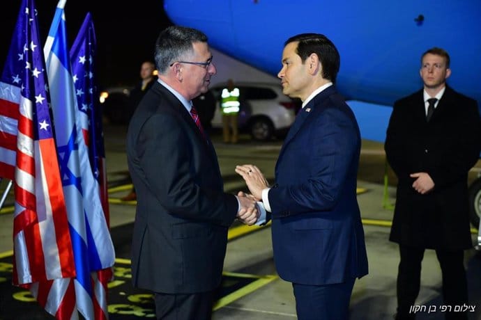 Marco Rubio visita Israel en su primera gira oficial como secretario de Estado