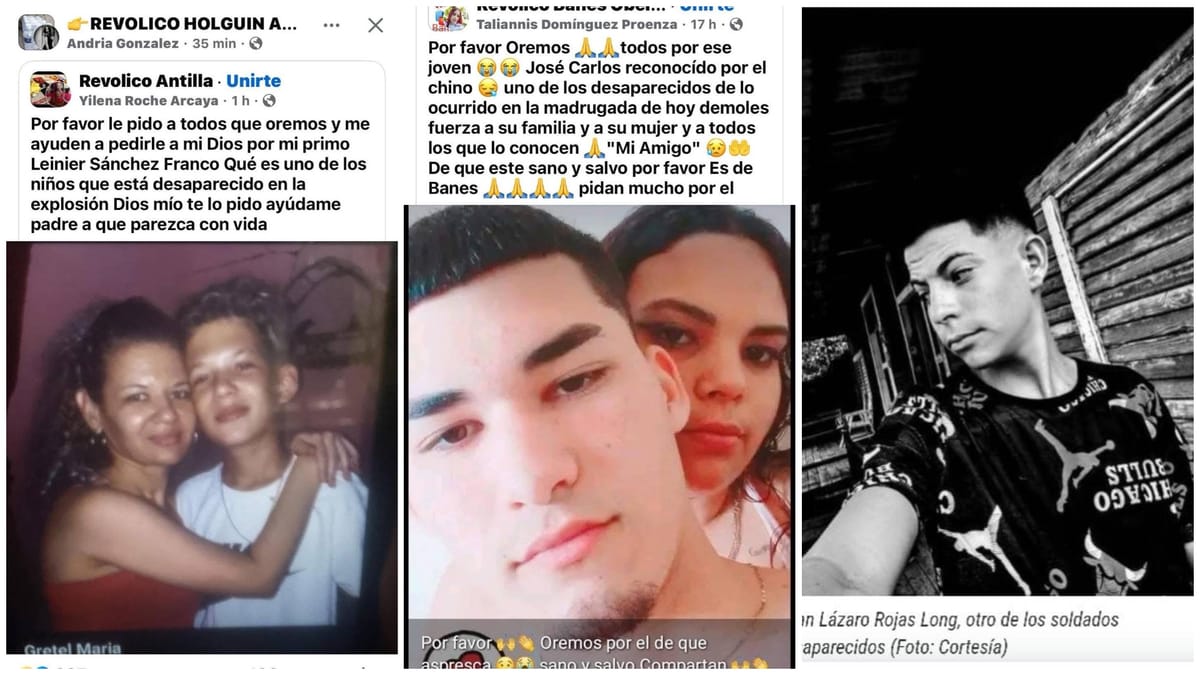 Imágenes de personas en publicaciones de redes sociales