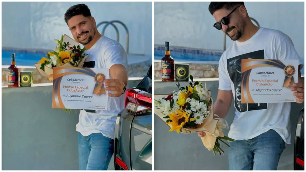Alejandro Cuervo recibe el Premio Especial CubaActor y lo comparte con la reconocida actriz Deysi Quintana