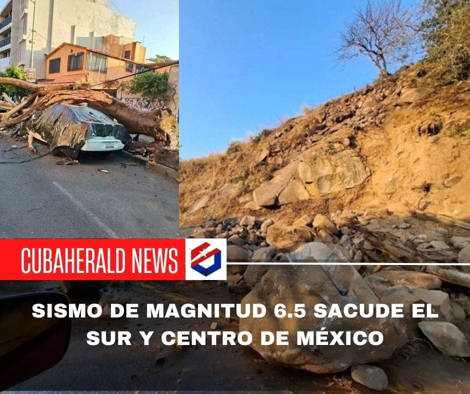 Sismo de magnitud 6.5 sacude el sur y centro de México