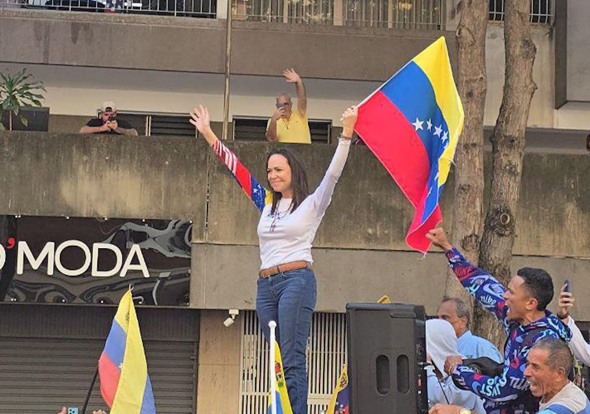 Urgente: María Corina Machado Interceptada Violentamente Tras Concentración en Chacao