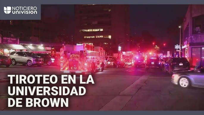 Tiroteo en la Universidad Brown deja al menos dos estudiantes muertos y varios heridos; el atacante sigue prófugo