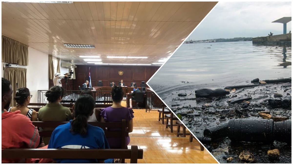 Enjuician a dos trabajadores de la refinería Ñico López por derrame masivo de combustible en la Bahía de La Habana