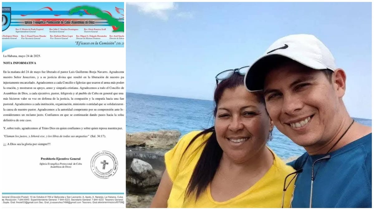 Liberan en Cuba al pastor evangélico Luis Guillermo Borja tras días de detención