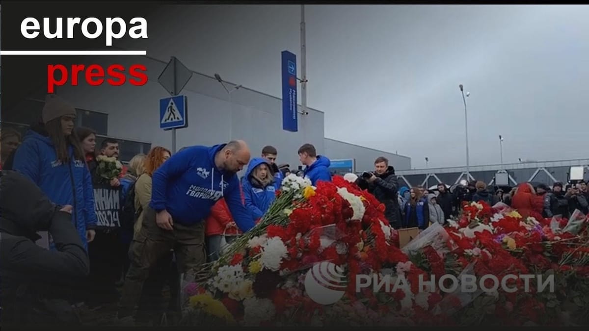 Rusia guarda un minuto de silencio en el dia de luto oficial por las victimas del atentado