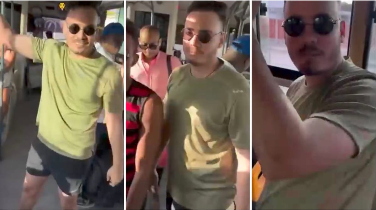 Video de Sandro Castro provoca rechazo por actitud burlona hacia pasajeros en transporte público de La Habana