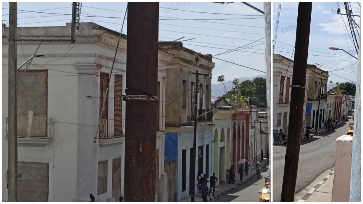 Accidente laboral en Santiago de Cuba: trabajador cae sobre cables de alta tensión y deja sin electricidad a parte del centro urbano