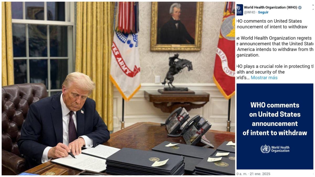 Trump Ordena la Retirada de Estados Unidos de la OMS, Generando Preocupación Mundial