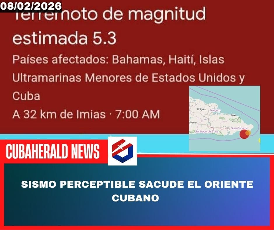 Sismo perceptible sacude el oriente cubano