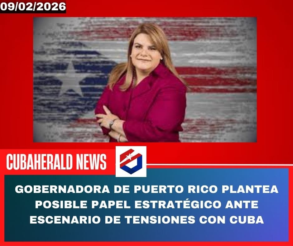 Gobernadora de Puerto Rico plantea posible papel estratégico ante escenario de tensiones con Cuba