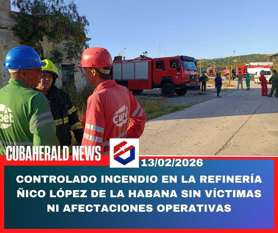 Controlado incendio en la refinería Ñico López de La Habana sin víctimas ni afectaciones operativas