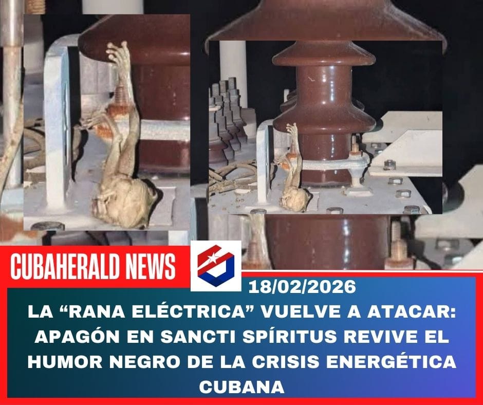 La “rana eléctrica” vuelve a atacar: apagón en Sancti Spíritus revive el humor negro de la crisis energética cubana