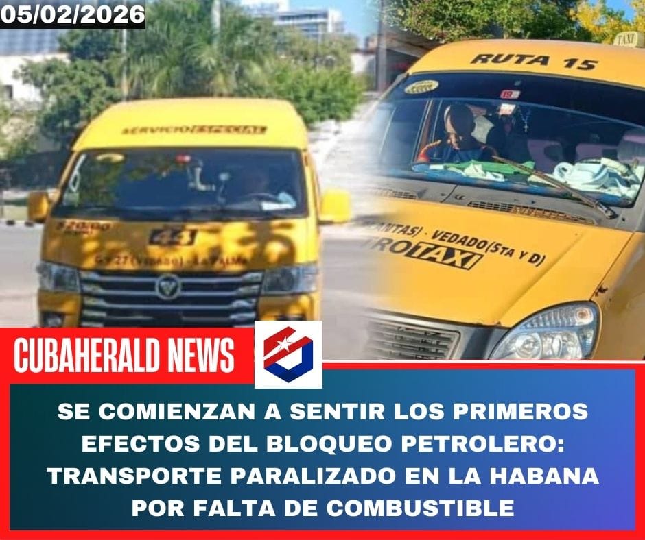Se comienzan a sentir los primeros efectos del bloqueo petrolero: transporte paralizado en La Habana por falta de combustible