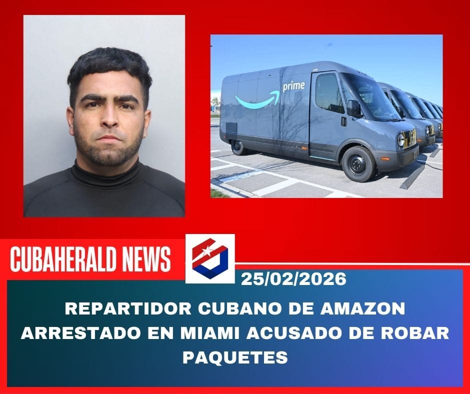 Repartidor cubano de Amazon arrestado en Miami acusado de robar paquetes