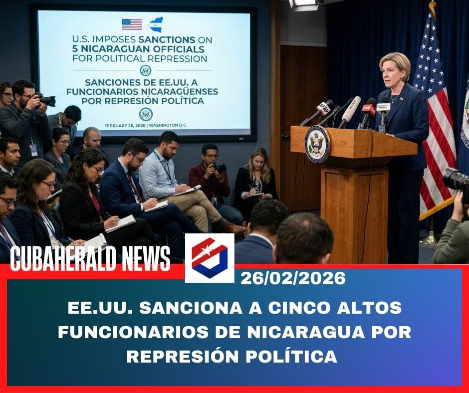 EE.UU. sanciona a cinco altos funcionarios de Nicaragua por represión política