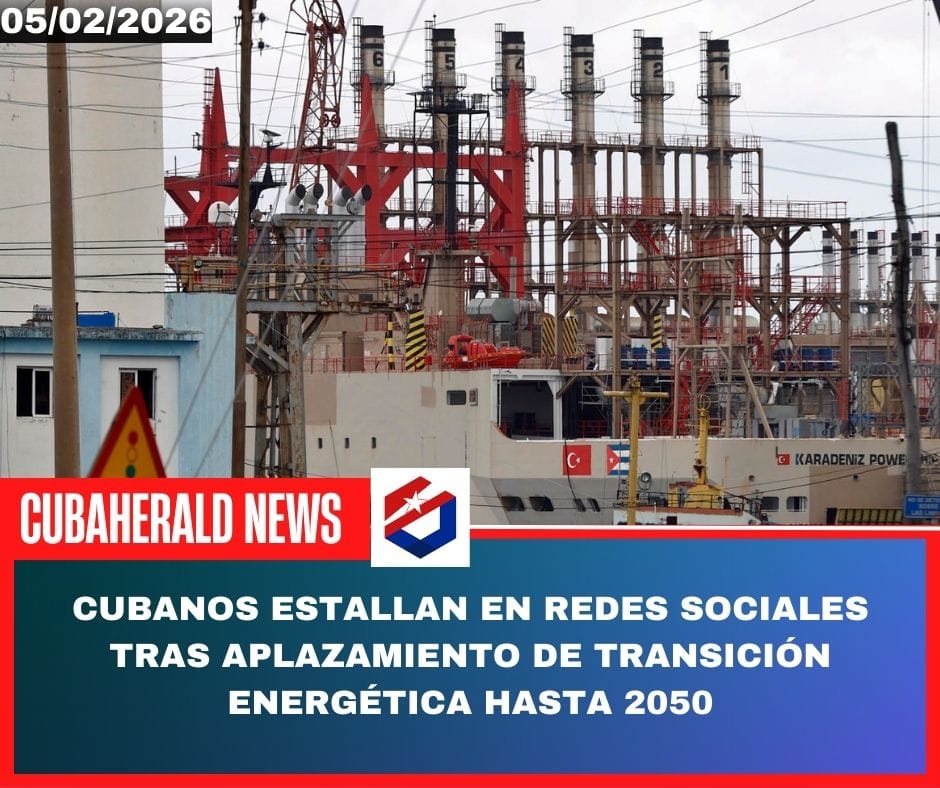 Cubanos estallan en redes sociales tras aplazamiento de transición energética hasta 2050