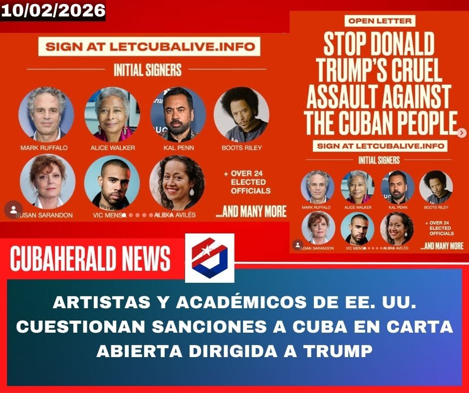 Artistas y académicos de EE. UU. cuestionan sanciones a Cuba en carta abierta dirigida a Trump