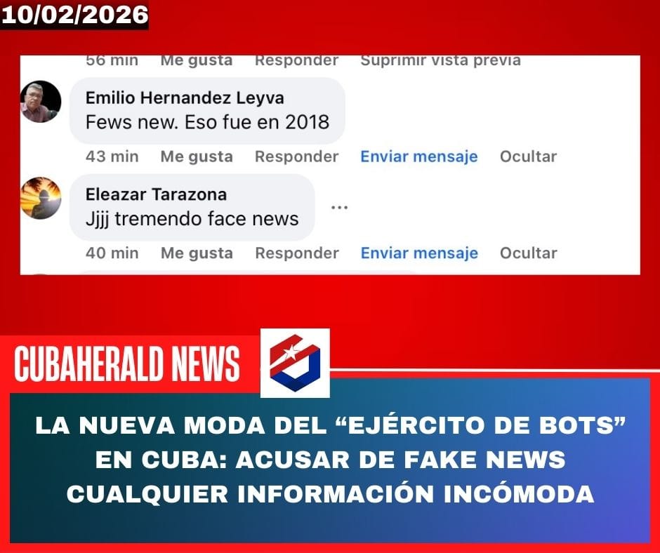La nueva moda del “ejército de bots” en Cuba: acusar de fake news cualquier información incómoda