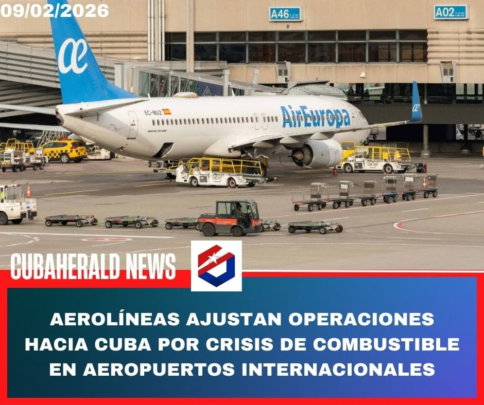 Aerolíneas ajustan operaciones hacia Cuba por crisis de combustible en aeropuertos internacionales