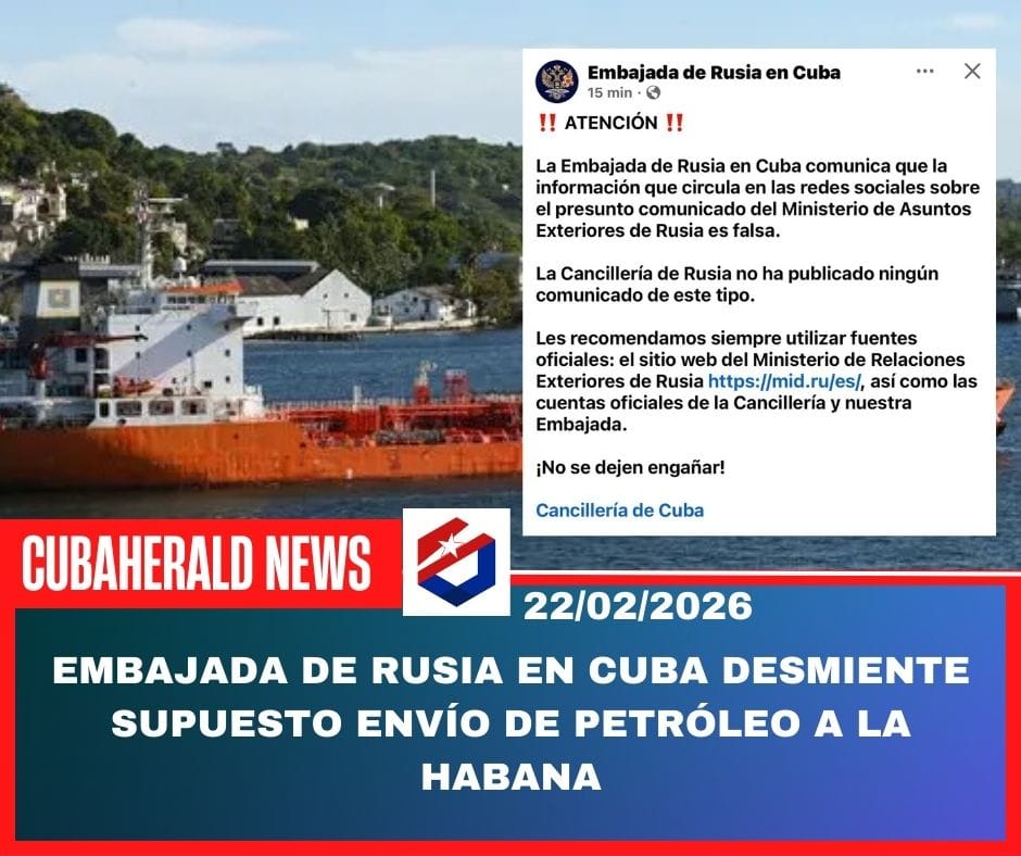 Embajada de Rusia en Cuba desmiente supuesto envío de petróleo a La Habana