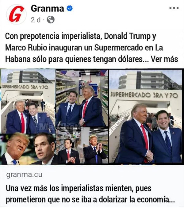 Trump y Rubio inauguran supermercado en La Habana