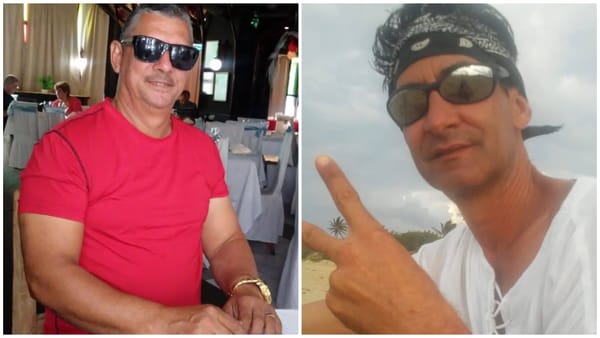 Dos hombres sonriendo, uno con gafas de sol