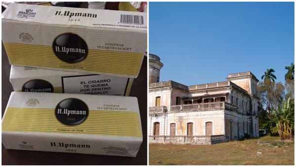 Cajetillas de cigarros y mansión abandonada