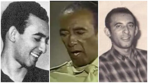 Collage de tres hombres en diferentes etapas de vida