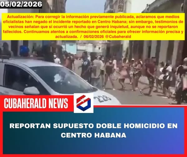 Reportan supuesto doble homicidio en Centro Habana; circula video en redes sociales