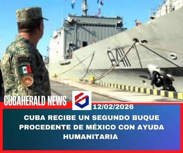 Cuba recibe un segundo buque procedente de México con ayuda humanitaria